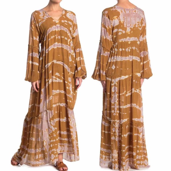 Young Fabulous & Broke Dresses & Skirts - Young Fabulous & Broke Josette Tie Dye Maxi Dress